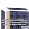Salsbury Industries 4 Tier Designer Locker, 54"Wx76"Hx18"D, 12 Door, Blue 18-24368BLU - alternate 2